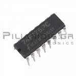 TTL Logic; Quad D-Type Flip-Flops With Clear DIP-16