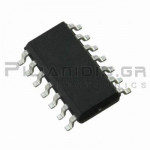 Quad single-pole single-throw analog switch SO-14