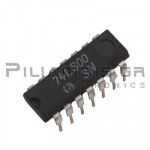 TTL Logic; Quad 2-input positive-NAND gates DIP-14