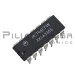 TTL Logic; Dual D-Type Positive Edge-Triggered Flip-Flop DIP-14