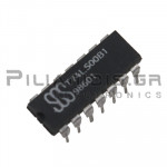 TTL Logic; Quad 2-input positive-NAND gates DIP-14