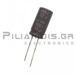 Electrolytic Capacitor  22μF 105C 400V Ø10x25mm P5.0