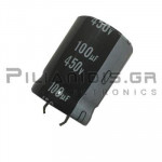 Electrolytic Capacitor  100μF 105C 450V Ø22x30mm P10.0 Snap-In