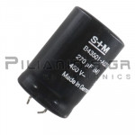 Electrolytic Capacitor  220μF  85℃ 450V Ø30.5x46.5mm P10.0 Snap-In