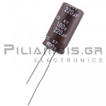 Electrolytic Capacitor  220μF 105C 100V Ø12.5x25mm P5.0