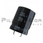 Electrolytic Capacitor  220μF 105C 200V Ø20x25mm P10 Snap-In