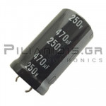 Electrolytic Capacitor  470μF 105C 250V Ø22x40mm P10.0 Snap-In