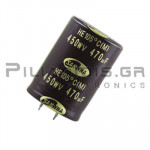 Electrolytic Capacitor  470μF 105C 450V Ø35x50mm P10.0 Snap-In