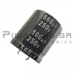 Electrolytic Capacitor  560μF 105C 250V Ø30x35mm P10.0 Snap-In