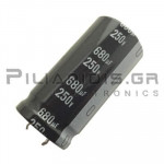 Electrolytic Capacitor  680μF 105C 250V Ø25x50mm P10.0 Snap-In