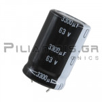 Πυκνωτής Ηλεκτρολυτικός  3300μF  85℃ 63V Ø22x35mm P10.0 Snap-In
