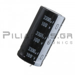 Electrolytic Capacitor  3300μF 105C 100V Ø25x50mm P10.0 Snap-In
