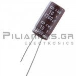 Πυκνωτής Ηλεκτρολυτικός  4700μF 105C  10V Ø12.5x25mm P5.0