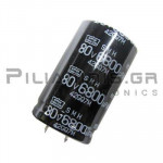 Electrolytic Capacitor  6800μF  85C  80V Ø30x50mm  P10.0 Snap-In