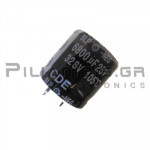Electrolytic Capacitor  6800μF 105C  25V Ø25x25mm P10.0 Snap-In