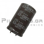 Electrolytic Capacitor  6800μF 105C  63V Ø30x50mm P10.0 Snap-In