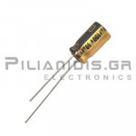 Electrolytic Capacitor Audio  10μF  100V 85C Ø6.3x11mm P2.5