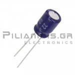 Πυκνωτής Ηλεκτρολυτικός Audio Bipolar  22μF  50V 85C Ø8x11.5mm P3.5