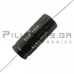 Electrolytic Capacitor Bipolar  68μF  100V 85C Ø16x39mm Axial