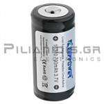 Rechargeable Battery Li-Ion 16340  3.7V/700mAh  Ø16 x 34.7mm