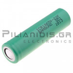 Rechargeable Βattery Li-Ion 18650  3.7V/2600mAh  Ø18.25x65mm