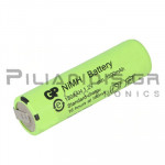 Rechargeable Battery  Ni-MH ΑΑ 1.2V 1800mAh with Soldering Lugs