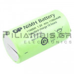Rechargeable Battery Ni-MH D Ø33x60mm 1.2V 11000mAh With Soldering Lugs
