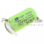 Rechargeable Battery Ni-MH 2/3ΑΑ 1.2V  750mAh With Soldering Lugs