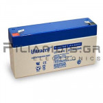 Battery Lead-Acid 6V 3.4Ah L:134mm / W:34mm / H:62mm