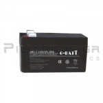 Battery Lead-Acid 12V  1.3Ah L:97mm / W:43mm / H:52mm