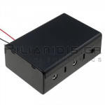 Battery Holder D x 3 (70x39x108mm) + Cable