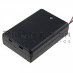Battery Holder ΑΑ x 3 (48x18x69mm) + Cable