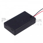 Battery Holder ΑΑΑ x 3 (38x15x54mm) + Cable