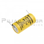 BATTERY LITHIUM 1/2ΑΑ 3.0V 1200mAh Ø17x33.5mm 2pin