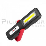 Flashlight LED Rechargeable 300Lm (180℃ with Magnet) with Li-Ion 18650 3100mAh