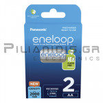 Rechargeable Battery AA 2000mAH  2p. Ready to Use