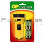 GP FLASHLIGHT SEARCHER + 4 BATTERIES  AA