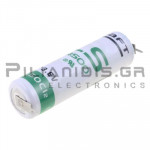 ΜΠΑΤΑΡΙΑ ΛΙΘΙΟΥ ΑΑ 3.6V 2100mA 2pin Ø14.5x50mm