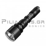 Flashlight LED Rechargeable 1000Lm (452m) with Li-Ion 18650 3400mAh