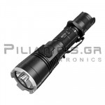 Flashlight LED Rechargeable 1000Lm (462m) with Red/Blue/UV Leds