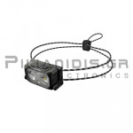 Headlamp LED Rechargeable 360Lm with Li-Ion 500mAh Black