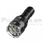 Flashlight LED Rechargeable 9500Lm (268m) με Li-Ion 5000mAh