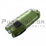 Φακός LED Επαναφορτιζόμενος Μπρελοκ 55Lm (25m) Ελαιοπράσινο