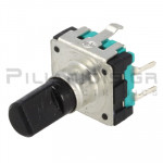 Encoder 12mm THT Οριζόντια 24imp/rev, 24pulse 5mA με Διακόπτη