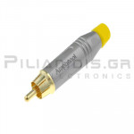 CONNECTOR RCA ΑΡΣΕΝΙΚΟ  ΚΙΤΡΙΝΟ