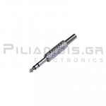 CONNECTOR JACK 6.3mm ΜΟΝΟ ΑΡΣΕΝΙΚΟ NIKEL