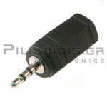 ADAPTOR JACK 2.5mm STEREO  ΑΡΣΕΝΙΚΟ - 3.5mm STEREO ΘΗΛΥΚΟ