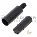 Connector Mini-din Female 8pin for Cable