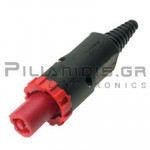 CONNECTOR SPEAKON 4pin 250V/20A ΚΟΚΚΙΝΟ