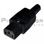 CONNECTOR AC ΚΑΛΩΔΙΟΥ ΘΗΛΥΚΟ 10Α/250V